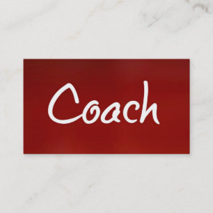 Coach Business Card