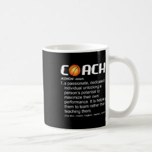 Coach Bysketbyll Coaching Gift Coffee Mug