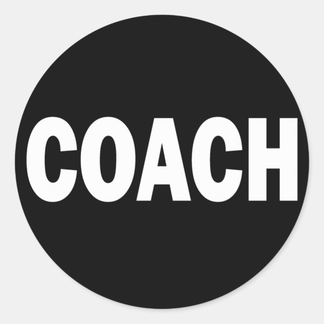 COACH CLASSIC ROUND STICKER (Front)