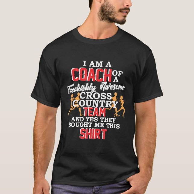 Coach Cross Country shirt runner track running fun (Front)