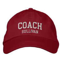 Coach Custom Name Embroidered Hat - Red
