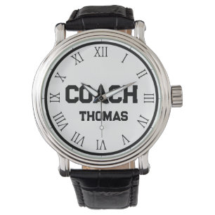 Coach Custom Name Typography Personalised Watch