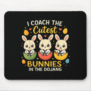 Coach Cutest Bunnies Easter Martial Arts Dojang Mouse Pad