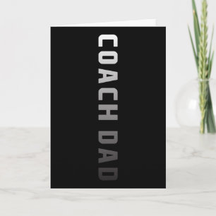 Coach Dad Design - Soccer Footll Sketll Coach Fath Card