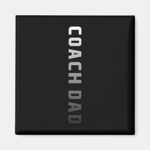 Coach Dad Design - Soccer Footll Sketll Coach Fath Magnet