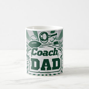 Coach Dad Sports Graphic Coffee Mug