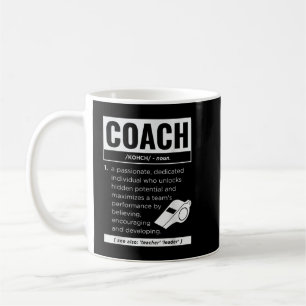 Coach Definition Sport Games Trainer Coaching Funn Coffee Mug