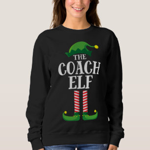 Coach Elf Matching Family Christmas Party Elf Sweatshirt