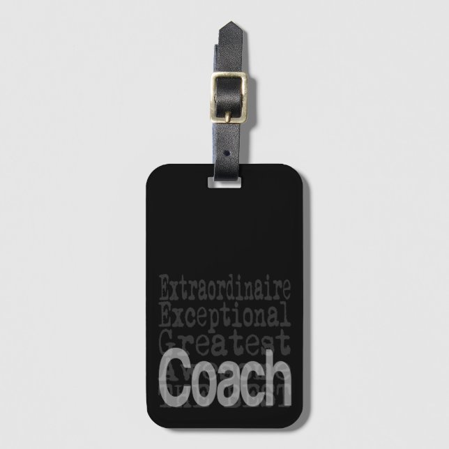 Coach Extraordinaire Luggage Tag (Front Vertical)