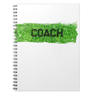 COACH Grass Turf Modern Sports Team Notebook