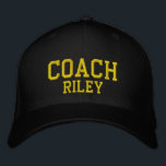 Coach hat customizable for team sports<br><div class="desc">Personalized Coach hat for team sports</div>