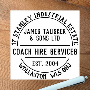 Coach Hire Services Rubber Stamp