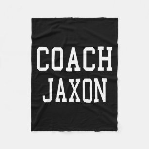 Coach Jaxon Custom Football Soccer Baseball Team T Fleece Blanket
