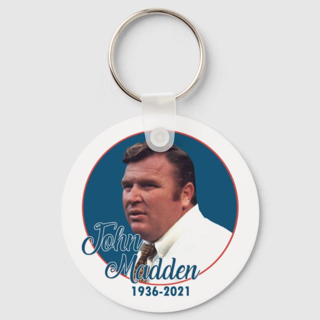 Coach John Madden Key Ring (Front)