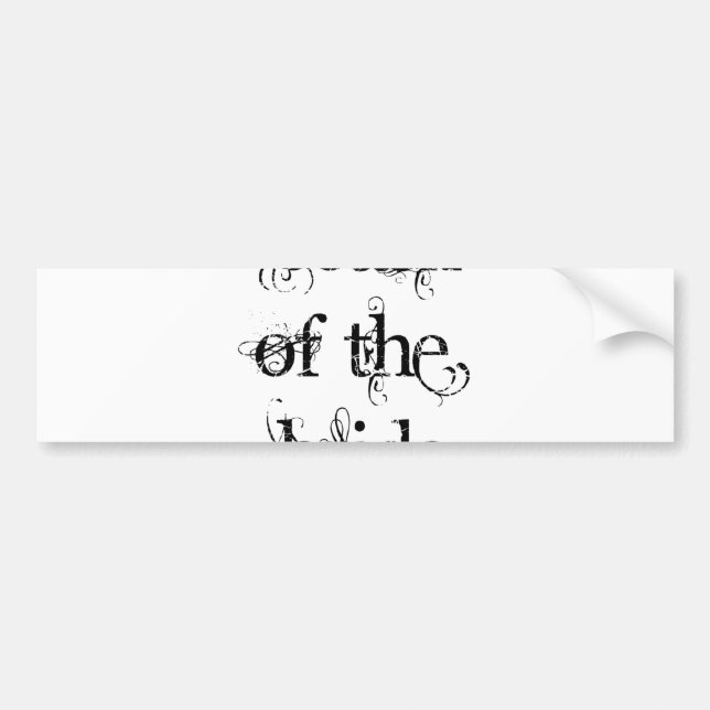 Coach of the Bride Bumper Sticker (Front)
