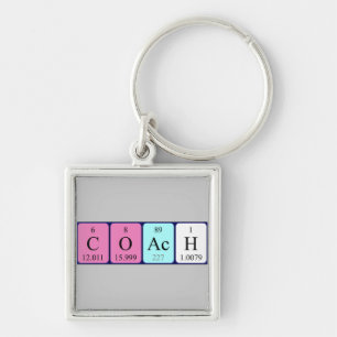 Coach periodic table keyring