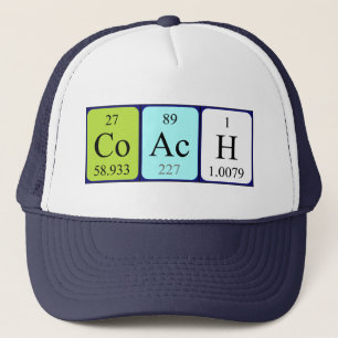 Coach periodic table name hat