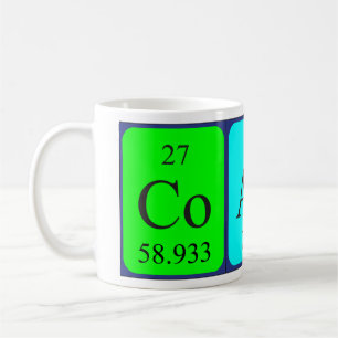 Coach periodic table name mug