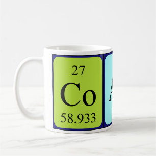 Coach periodic table name mug