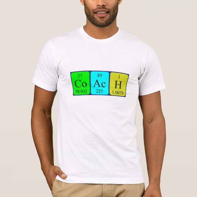 Coach periodic table name shirt (Front)