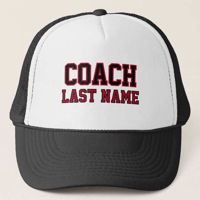 Coach Personalised Last Name Trucker Hat (Front)