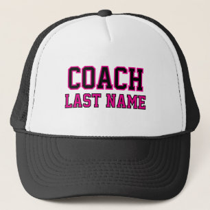 Coach Personalized Last Name Trucker Hat