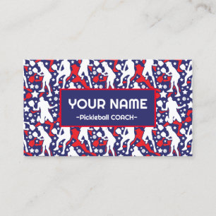 Coach Pickleball American pickleball players Business Card