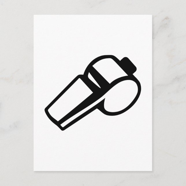 Coach Referee whistle Postcard (Front)