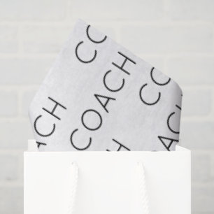 COACH School Sports Team Colours Modern Fun Tissue Paper