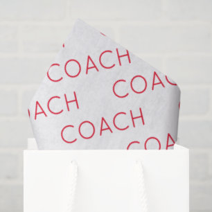 Coach School Sports Team Colours Modern Fun Tissue Paper