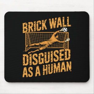 Coach Soccer Player, Brick Wall Disguised As A Hum Mouse Pad