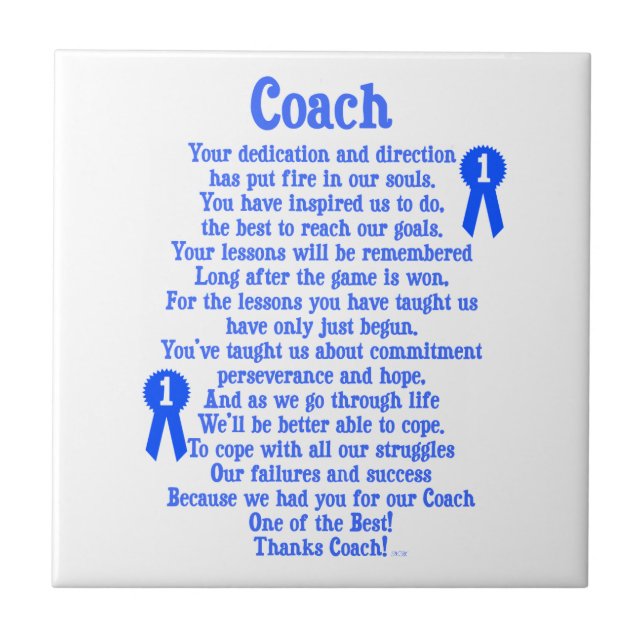 Coach Thank You Tile (Front)