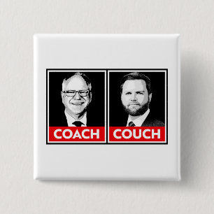 Coach vs Couch 15 Cm Square Badge