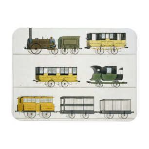 Coaches Employed on the Railway, plate 7 from 'Liv Magnet