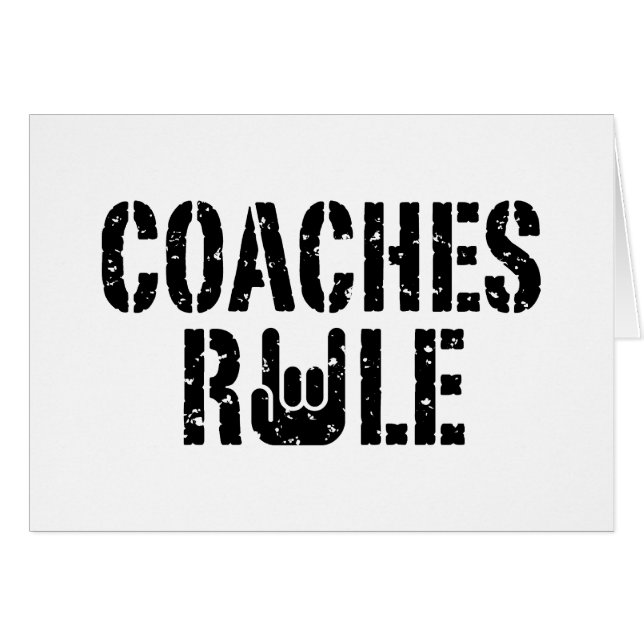 Coaches Rule (Front Horizontal)