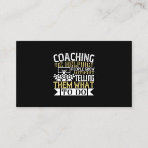 Coaching Is Helping People Grow Business Card