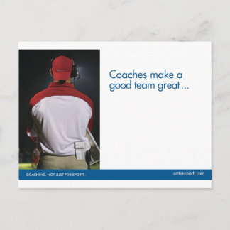 Coaching Sports Postcard