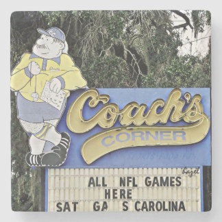 Coach's Corner Savannah Marble Stone Coaster. Coaster