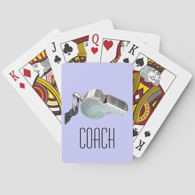 Coach's Whistle Playing Cards (Back)
