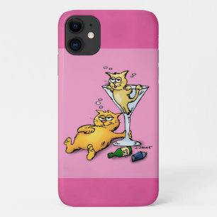Coackails & Kittens Pink Cartoon Case-Mate iPhone Case