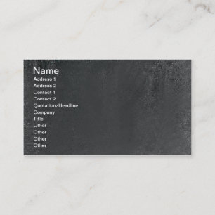Coal Dust Business Card
