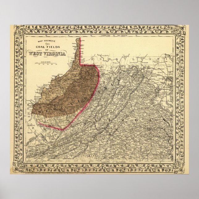 Coal fields in West Virginia Poster (Front)