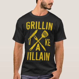 Coal Grilling Steak Cooking Beef Pork Grillin Like T-Shirt