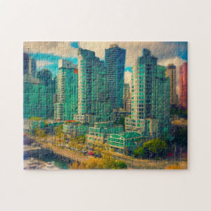 Coal Harbor Vancouver. Jigsaw Puzzle