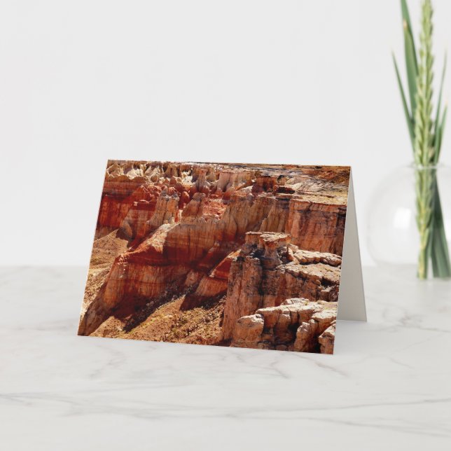 Coal Mine Canyon Blank Greeting Card (Front)