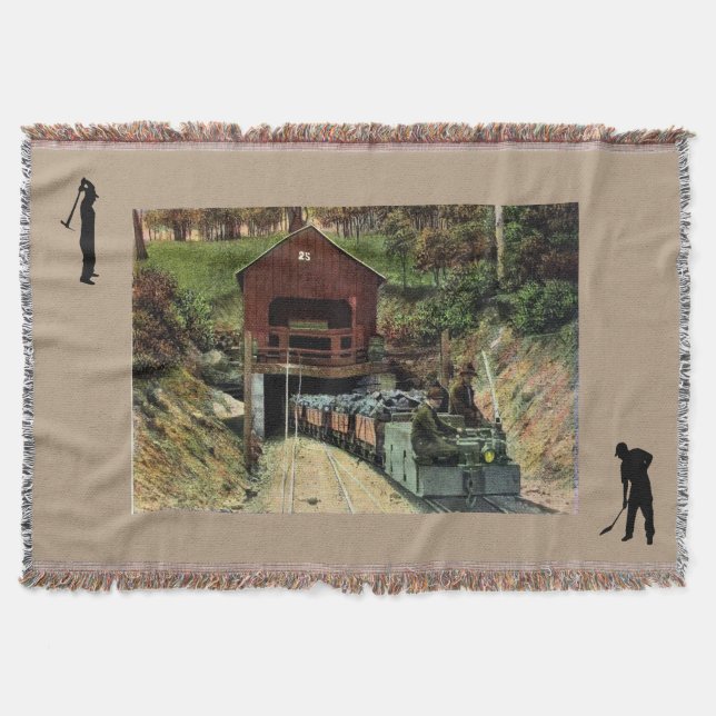 Coal Mine Throw Blanket (Front)