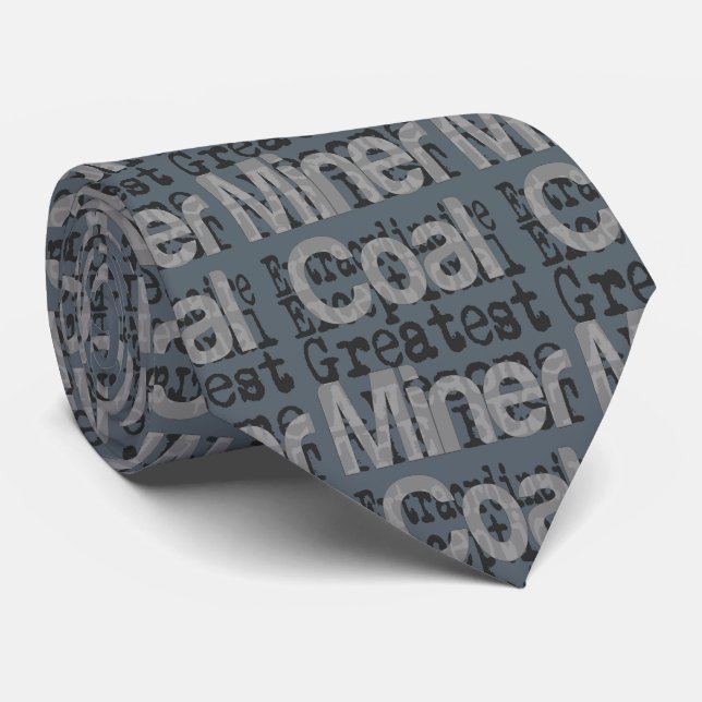Coal Miner Extraordinaire Tie (Rolled)