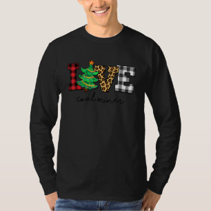 Coal Miner Love Christmas Family Pyjamas Family Sq T-Shirt
