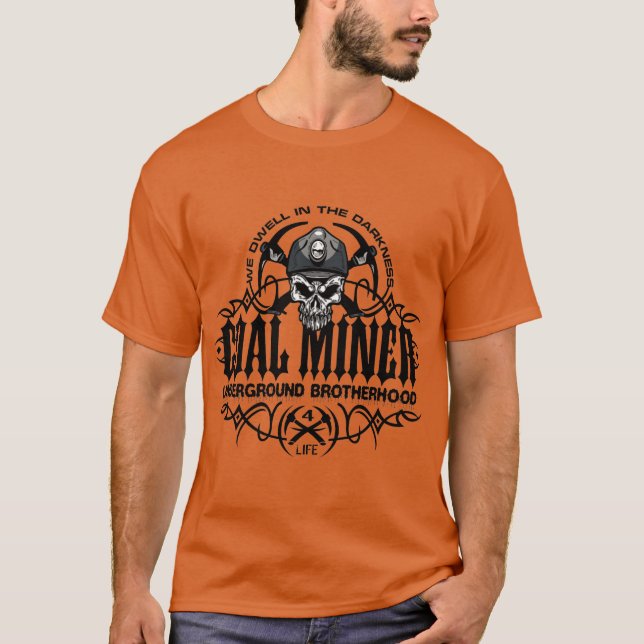 COAL MINER underground brotherhood T-Shirt (Front)