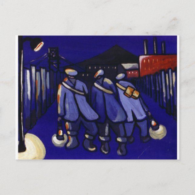 COAL MINERS POSTCARD (Front)